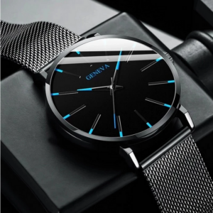 Schwarze Herrenuhr – Bild 3
